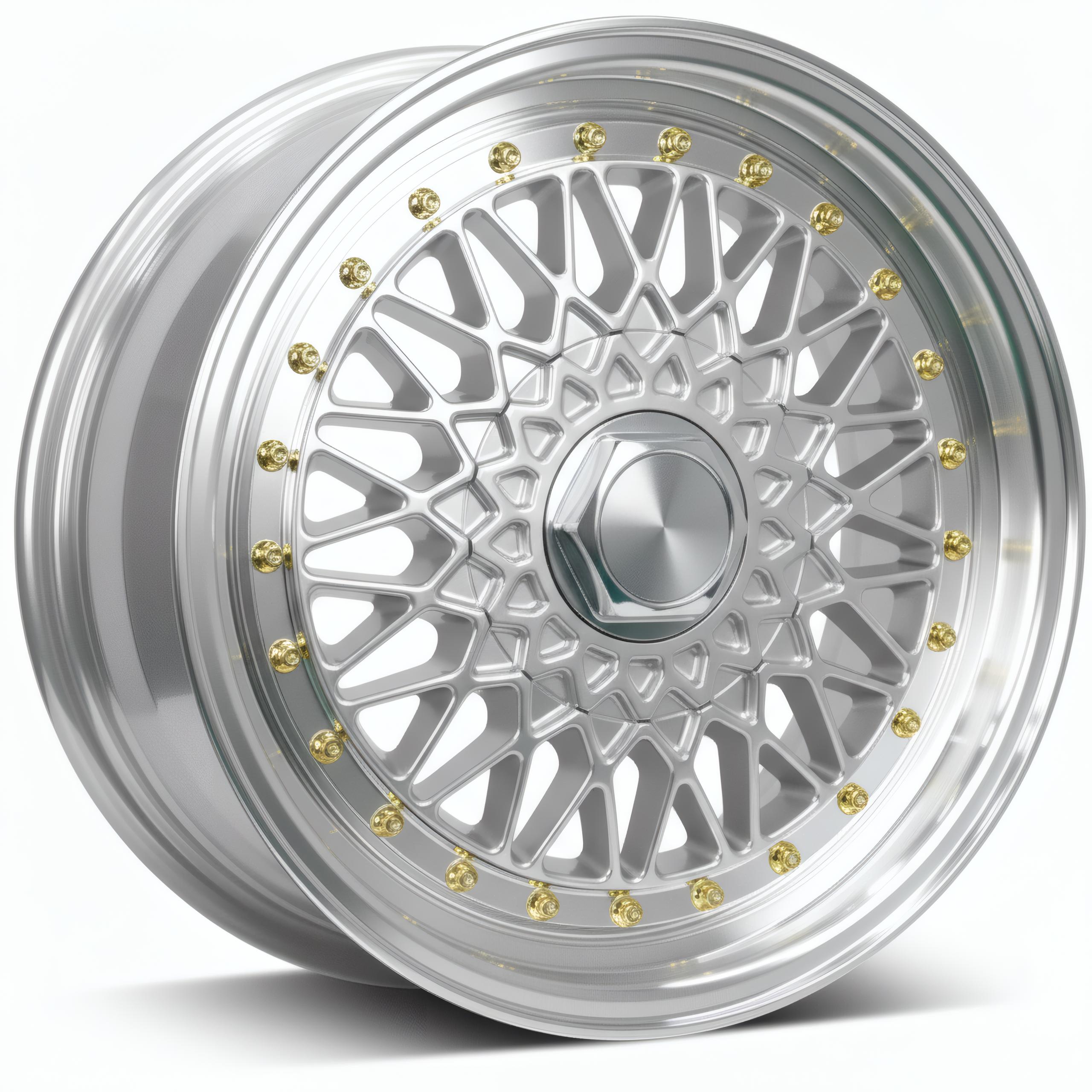 Kaizen 003 BBS-style cross-mesh aftermarket wheel