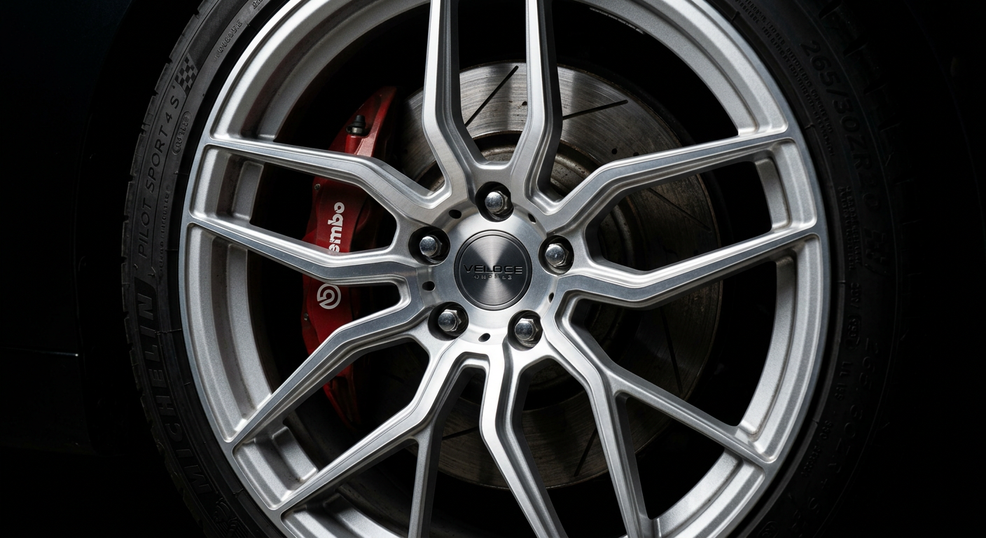 Aftermarket wheel spoke detail